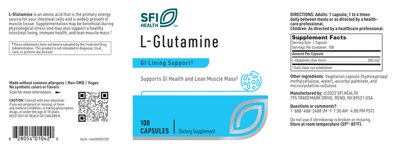 l-glutamine sfi health label