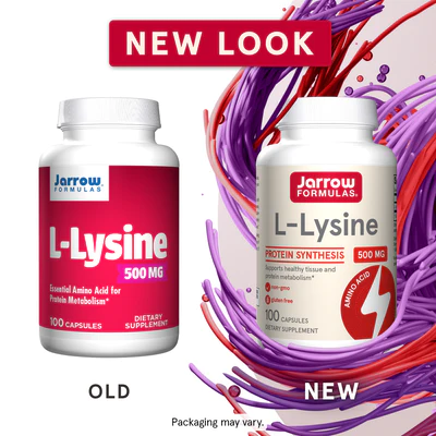 L-Lysine 500 mg Jarrow Formulas new look