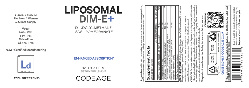 liposomal dim-e+ codeage label