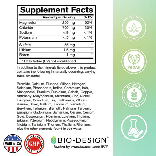 liquid ionic trace minerals bio-design supplement facts