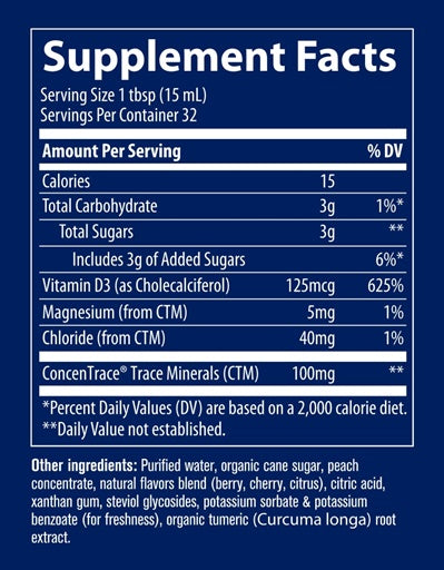 liquid vitamin d3 (trace minerals research) supplement facts