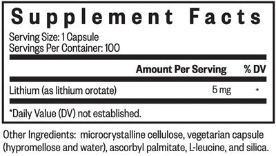 lithium orotate seeking health supplement facts