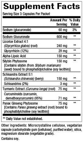 liver support capsules supplement facts