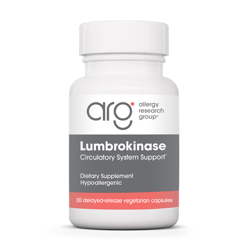 lumbrokinase 30 caps allergy research group