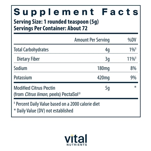 MCP Modified Citrus Pectin Vital Nutrients supplements