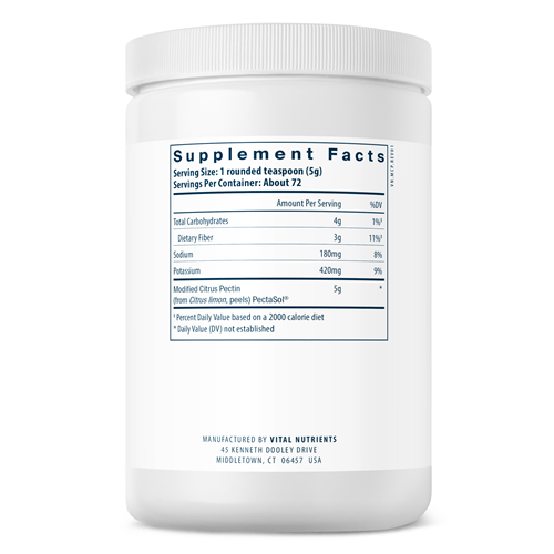 MCP Modified Citrus Pectin Vital Nutrients products