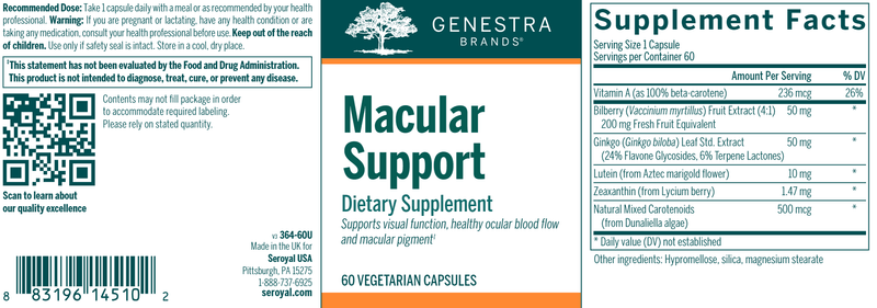 BACKORDER ONLY - Macular Support