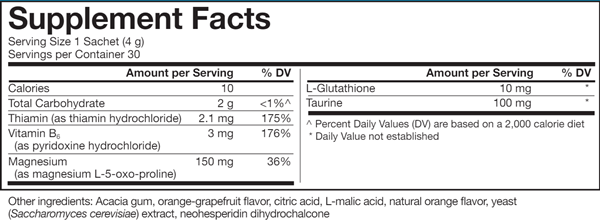 Magnelevures UNDA supplement facts