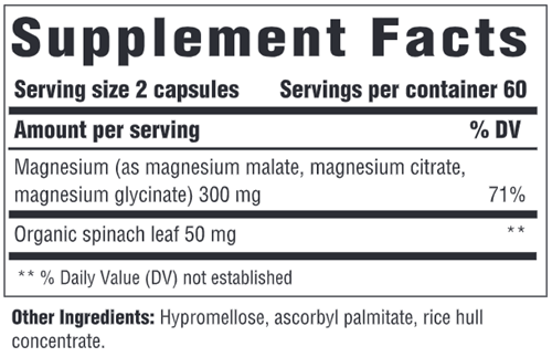 Magnesium 300 mg Innate Response supplement facts