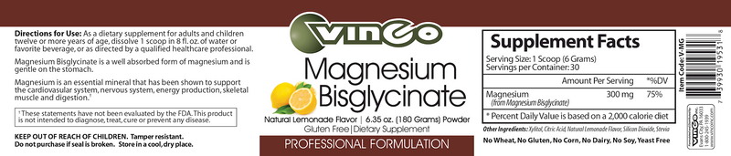 Magnesium Bisglycinate Vinco products