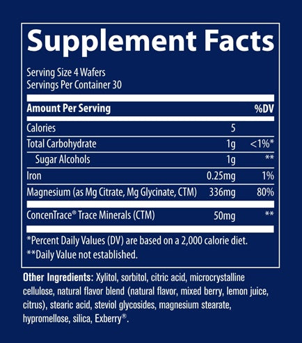 magnesium chewable (trace minerals research) supplement facts