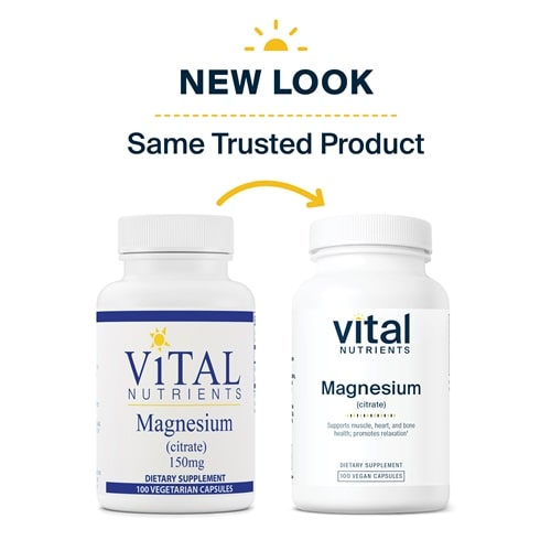 Magnesium Citrate 150 mg Vital Nutrients new look