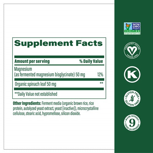 magnesium megafood supplement facts