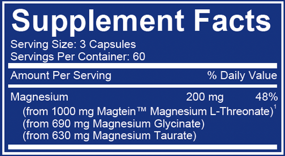 Magtech Natural Stacks supplement facts