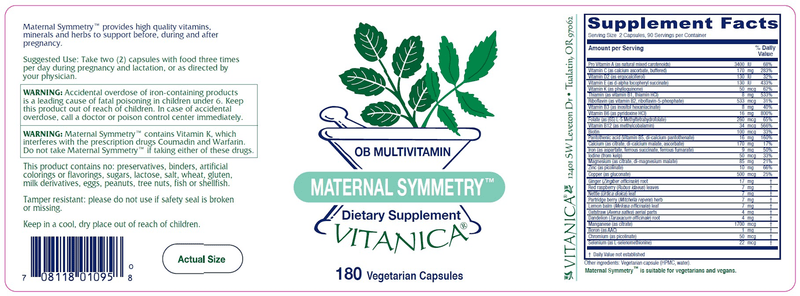 Maternal Symmetry Vitanica products