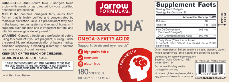 BACKORDER ONLY - Max DHA®