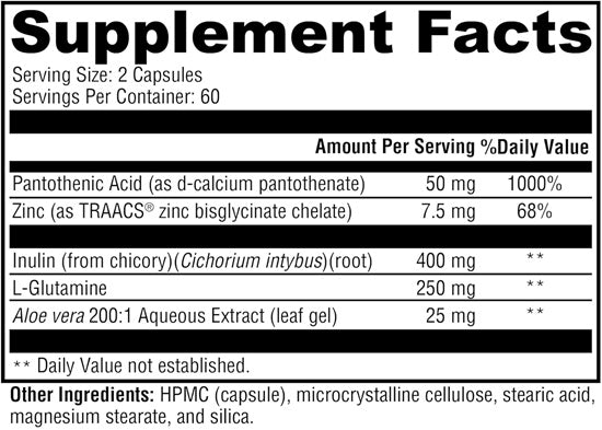 MedCaps GI (Xymogen) Supplement Facts