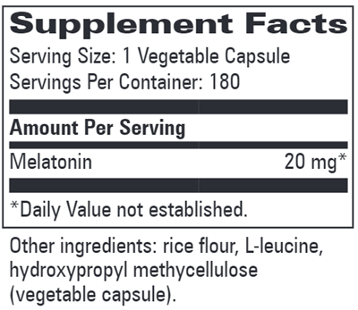 Melatonin 20 mg 180 Count