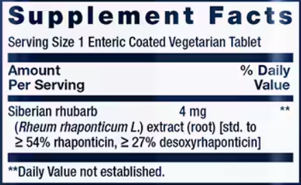 Menopause Relief (Life Extension) supplement facts