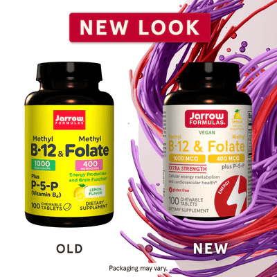 Methyl B-12 & Methyl Folate Lemon Jarrow Formulas new look