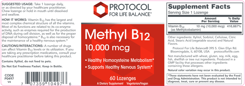 Methyl B12 10,000 mcg