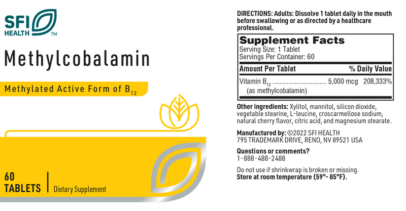 methylcobalamin sfi health label