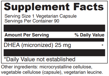 micronized dhea davinci labs supplement facts