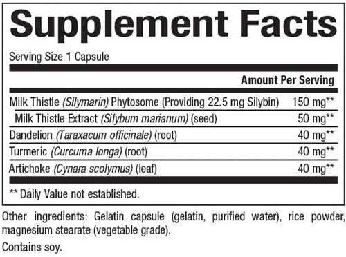 milk thistle phytosome natural factors supplement facts