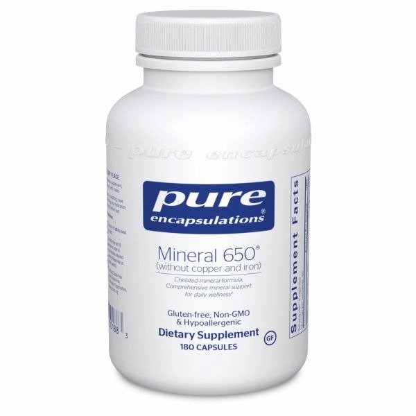 Mineral 650 W/O Cu & Fe (Pure Encapsulations)