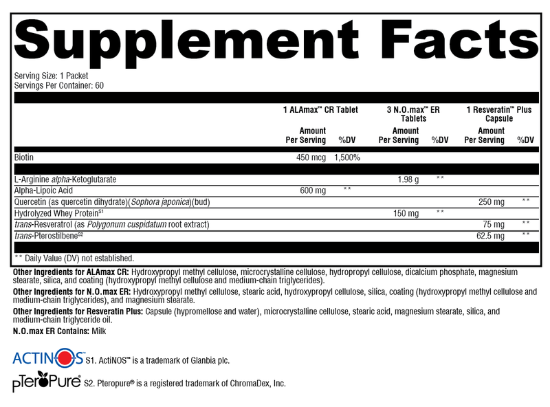mitochondrial renewal kit (xymogen) supplement facts