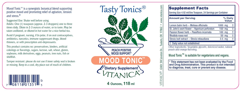 Mood Tonic Vitanica products