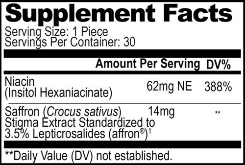 Mood Bites Natural Stacks supplement facts