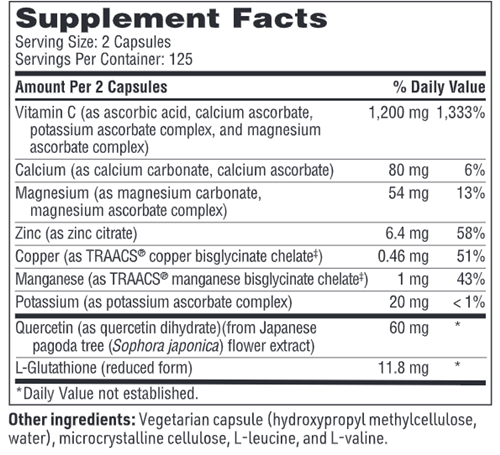 multi-element buffered c sfi health supplement facts