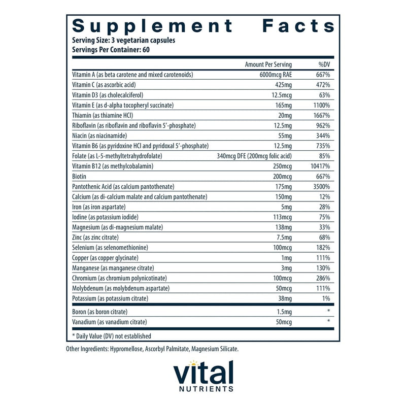 Multi-Nutrients 4 Citrate Malate Vital Nutrients supplements