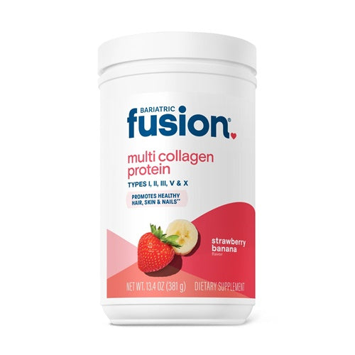 Multi Collagen Protein Powder Strawberry Banana Bariatric Fusion