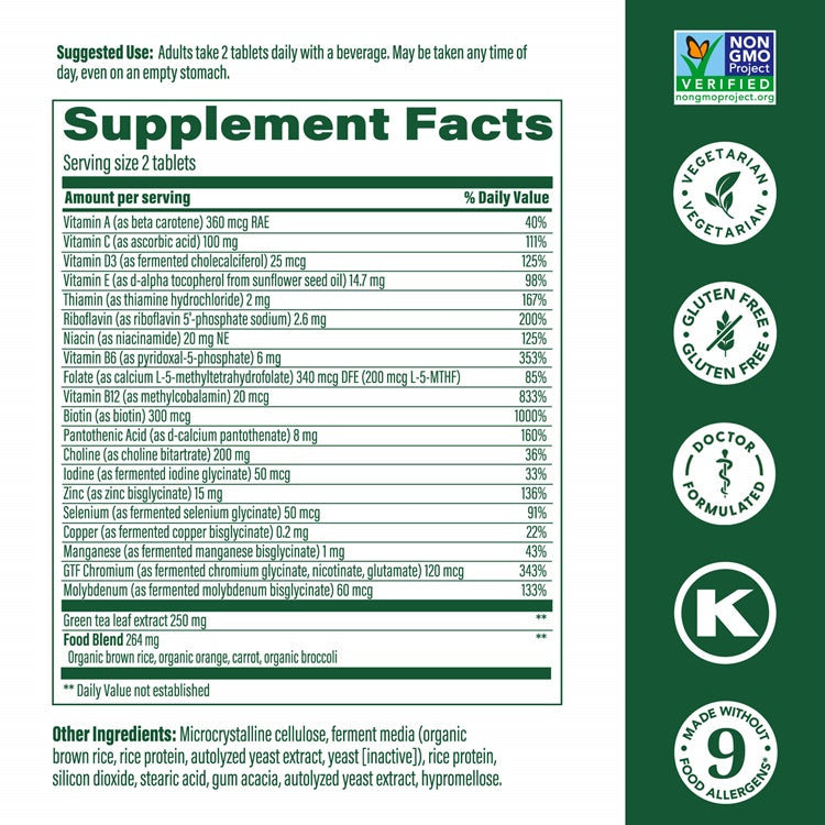 multi for women 55+ megafood supplement facts