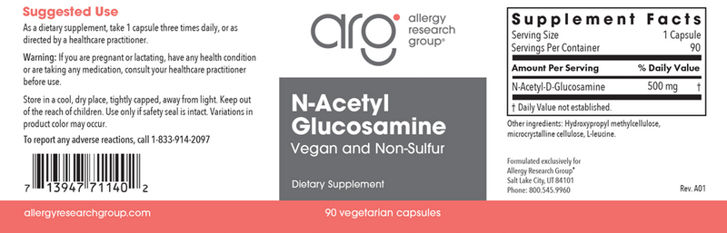 n-acetyl glucosamine (nag) allergy research group label