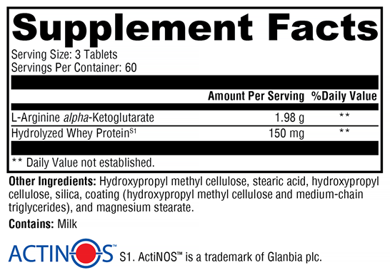 N.O.max ER Supplement Facts