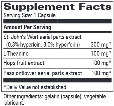 New Mood (Progressive Labs) Supplement Facts