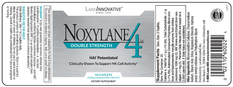 Noxylane 4 Double Strength Caplets Lane Medical Label