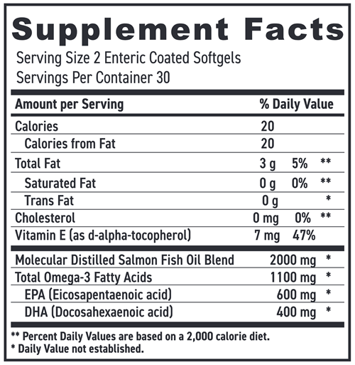 Omega-3 Formula (Maxivision) supplement facts