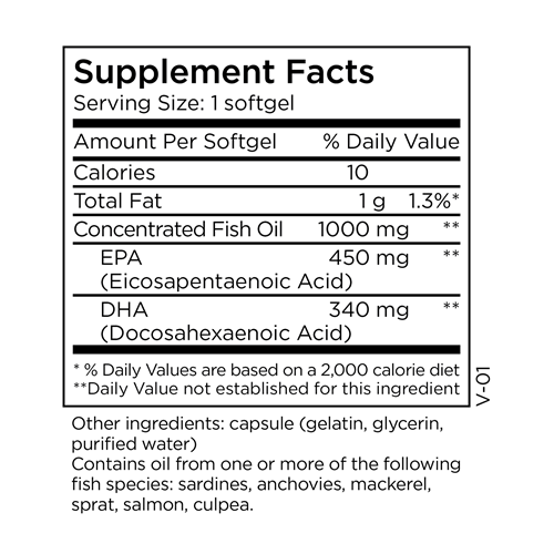 omega-3 methylpro supplement facts