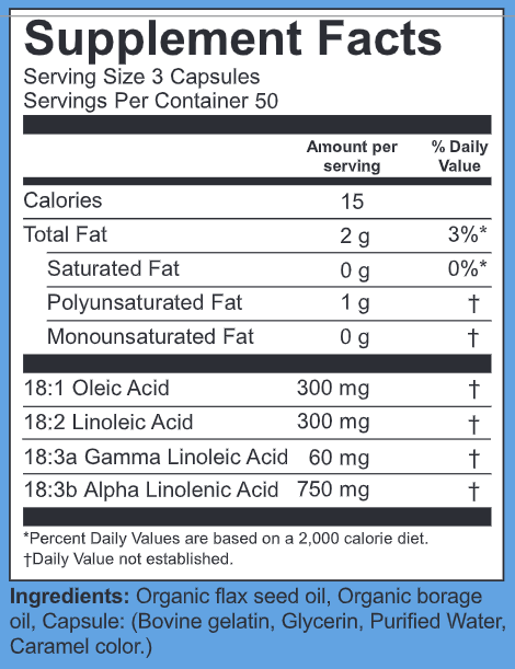 Omega Plus Supplement 150ct (Omega Nutrition) supplement facts