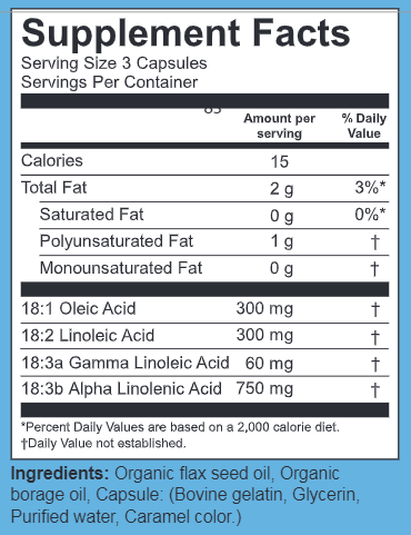 Omega Plus Supplement 250ct (Omega Nutrition) supplement facts