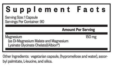 optimal magnesium seeking health supplement facts