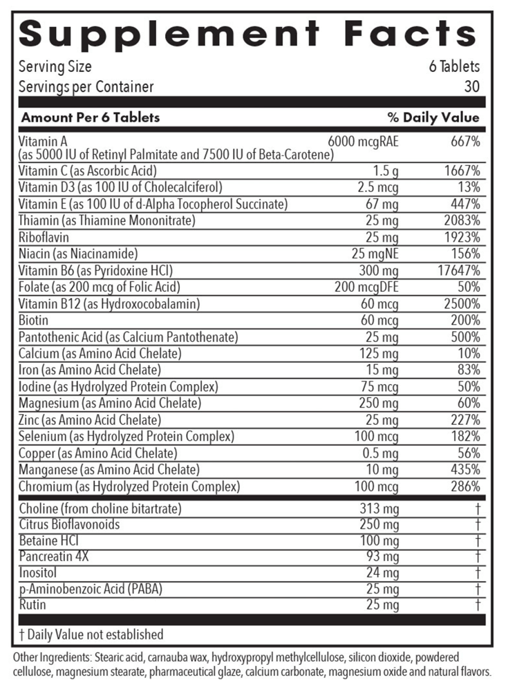 optimox optivite allergy research group supplement facts