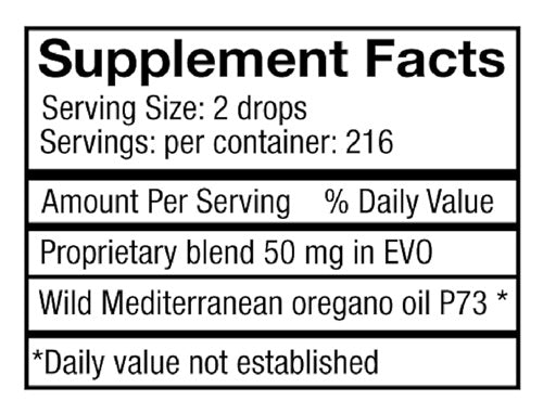 Oregawild (Physicians Strength) Supplement Facts