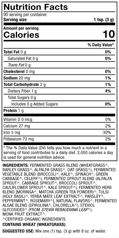 Organic Fermented Greens