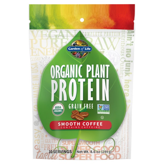 organic plant protein smooth coffee garden of life