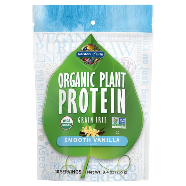 organic plant protein smooth vanilla garden of life